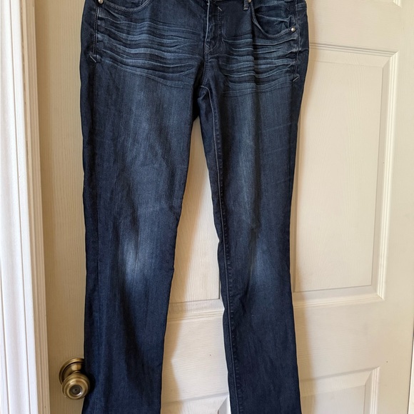 Express Women's Midnight Blue Skinny Jeans - Picture 3 of 7